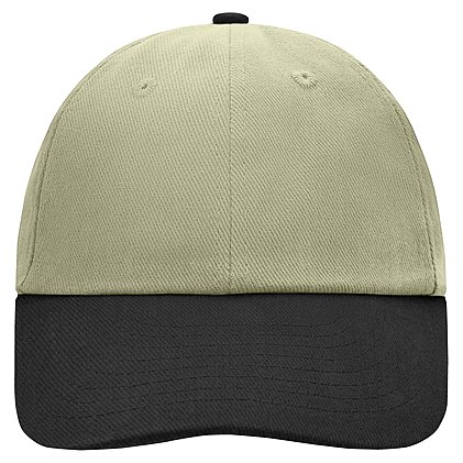 Werbe-Allround-Cap 6 Panel Raver in Light-Khaki/Black 