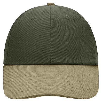 Werbe-Allround-Cap 6 Panel Raver in Olive/Beige