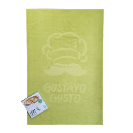 Werbe-Badetuch in der Größe 100 x 150 cm mit Hoch-Tief-Einwebung