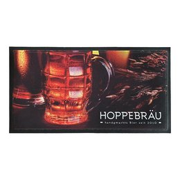 Werbe-Bar-Matte Premium 43 x 23 cm, 0,9 mm stark mit Sublimationsdruck