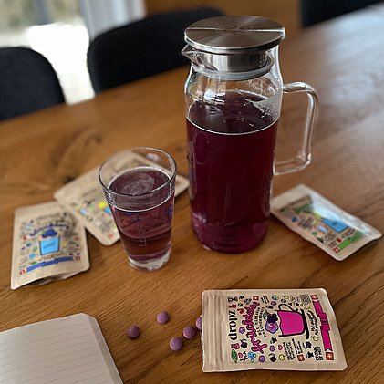 Werbe-dropz, 20 Stück / 10-20L - Easy mehr Wasser trinken!