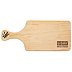 Brotzeitbrett aus Erle mit Griff und Logo