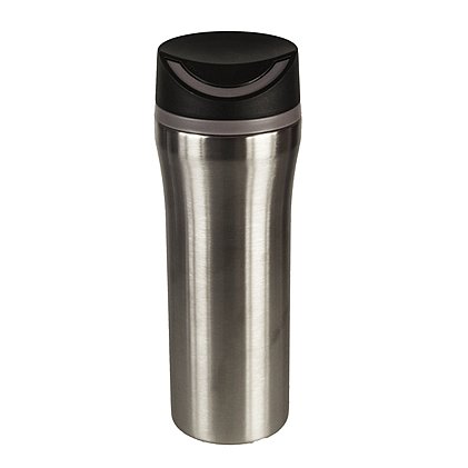 Der Coffee To Go-Becher Edmonton aus rostfreiem Edelstahl bietet viel Platz für Ihr Logo