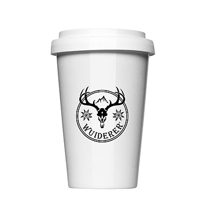 Werbe-Thermobecher 2 Go Form 343 mit 1c Teildekor