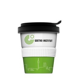 Werbe-Becher mit Volldekor mittels Transferdruck