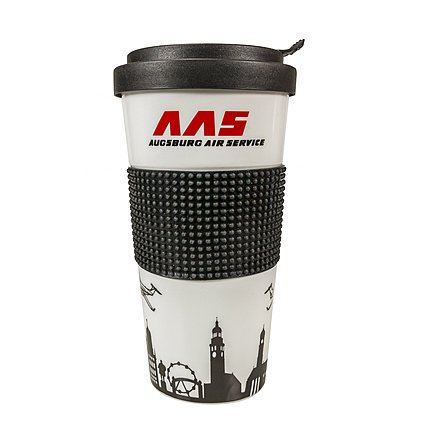 Coffee-to-Go-Becher mit 2c Volldekor Werbemotiv