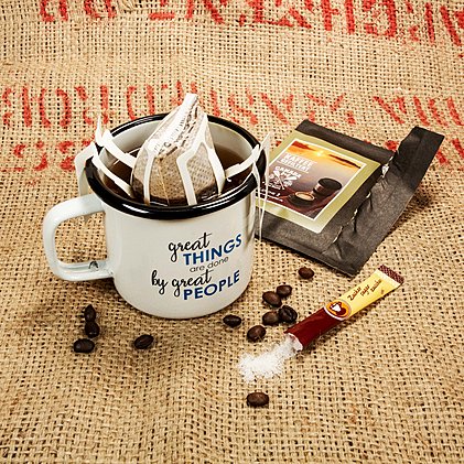 Werbe-CoffeeBag Barista,frisch gemahlene Arabica und Robusta-Bohnen 