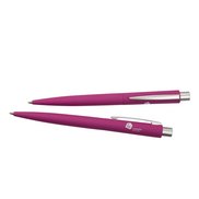 Werbe-Druckkugelschreiber Lumos Gum inkl. Druck und Beschläge in silber matt