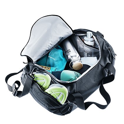 Werbe-DuffelBag 35 DI von Deuter, großes Hauptfach, zwei Seitentaschen