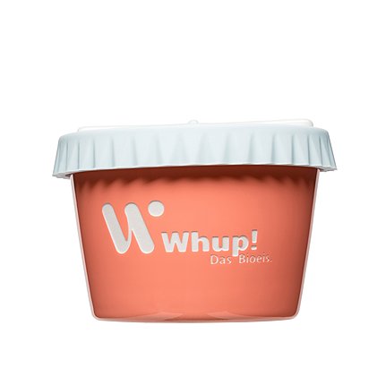 Werbe-Eisbecher veredelt mit Hydroglasur nach Pantone und Lasergravur