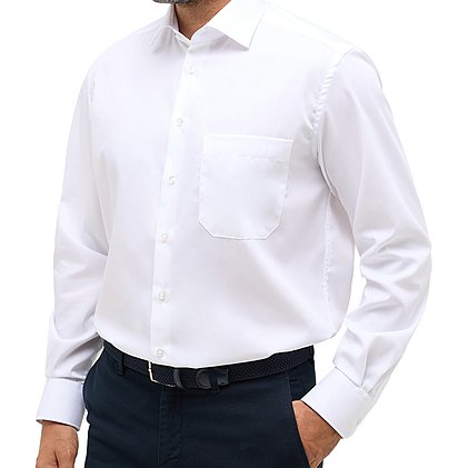 Unifarbenes Werbe-Hemd mit aufgesetzter Brusttasche