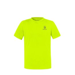 Werbe-Funktionsshirt von Schöffel Pro in fluoreszierendem Gelb mit individuellem Druck