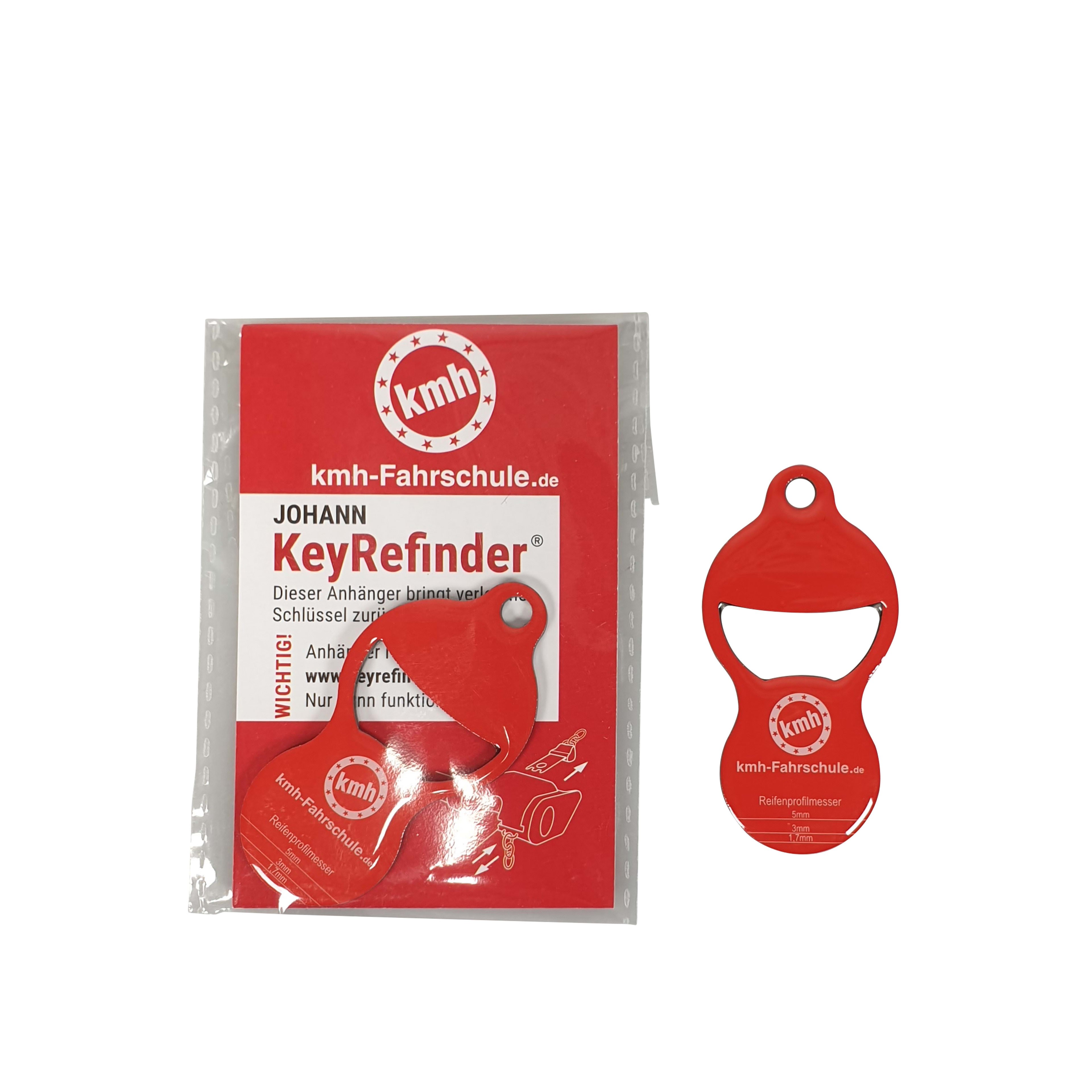 Der KeyRefinder wird im Polybeutel mit Einleger geliefert.