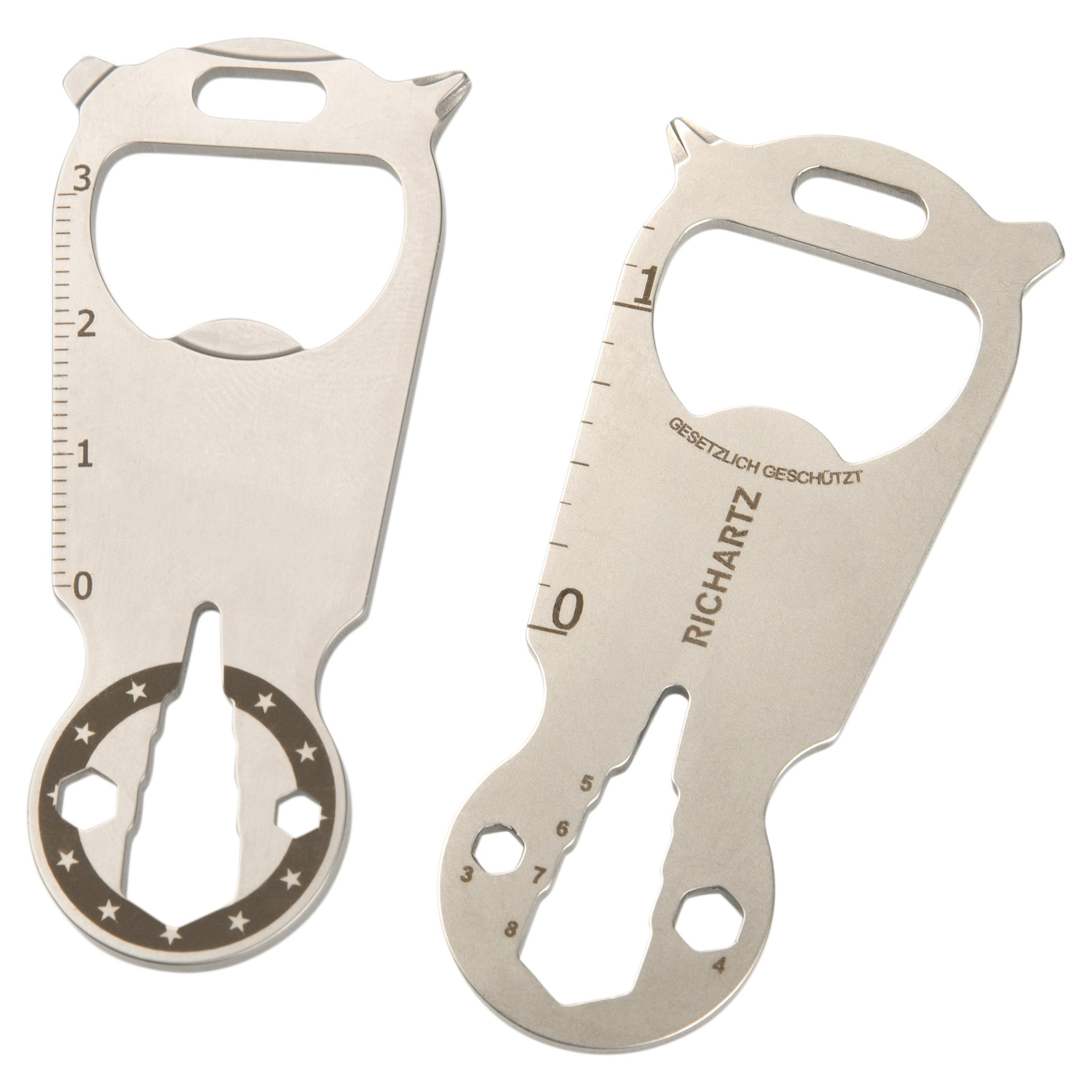 Werbe-Keytool Shop Vorder- und Rückansicht