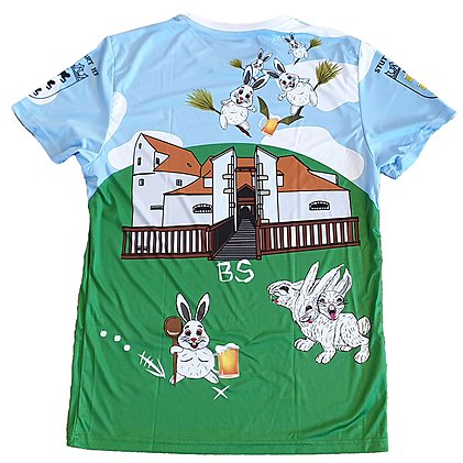 Werbe-Laufshirt mit individuellem Alloverdruck - Rückseite