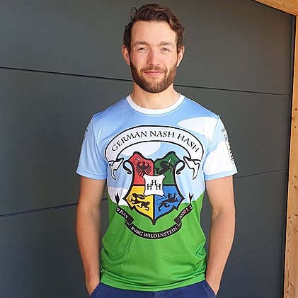 Werbe-Laufshirt mit individuellem Alloverdruck - für ihrem Firmen- oder Stadtlauf