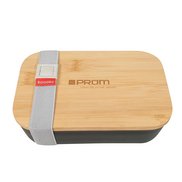 Werbe-Lunchbox Akita 850ml mit Bambusdeckel und Lasergravur