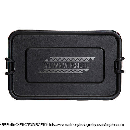 Werbe-Lunchbox aus Edelstahl mit Pulverbeschichtung