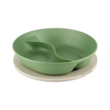Werbe-Lunchbox Connect Separee geöffnet in nature leaf green