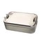 Werbe-Lunchbox Edelstahl mit Edelstahldeckel und Clip