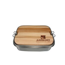Gravierbare Lunchbox Nature Elegance 1,4l inkl Buchenbrett