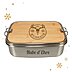 Lunchbox Nature Elegance 1,4l mit Bambusdeckel und Logo in Lasergravur