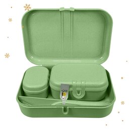 werbe-lunchbox-set-pascal-ready im kkleinen Packmaß mit vielen Dosen und Besteck