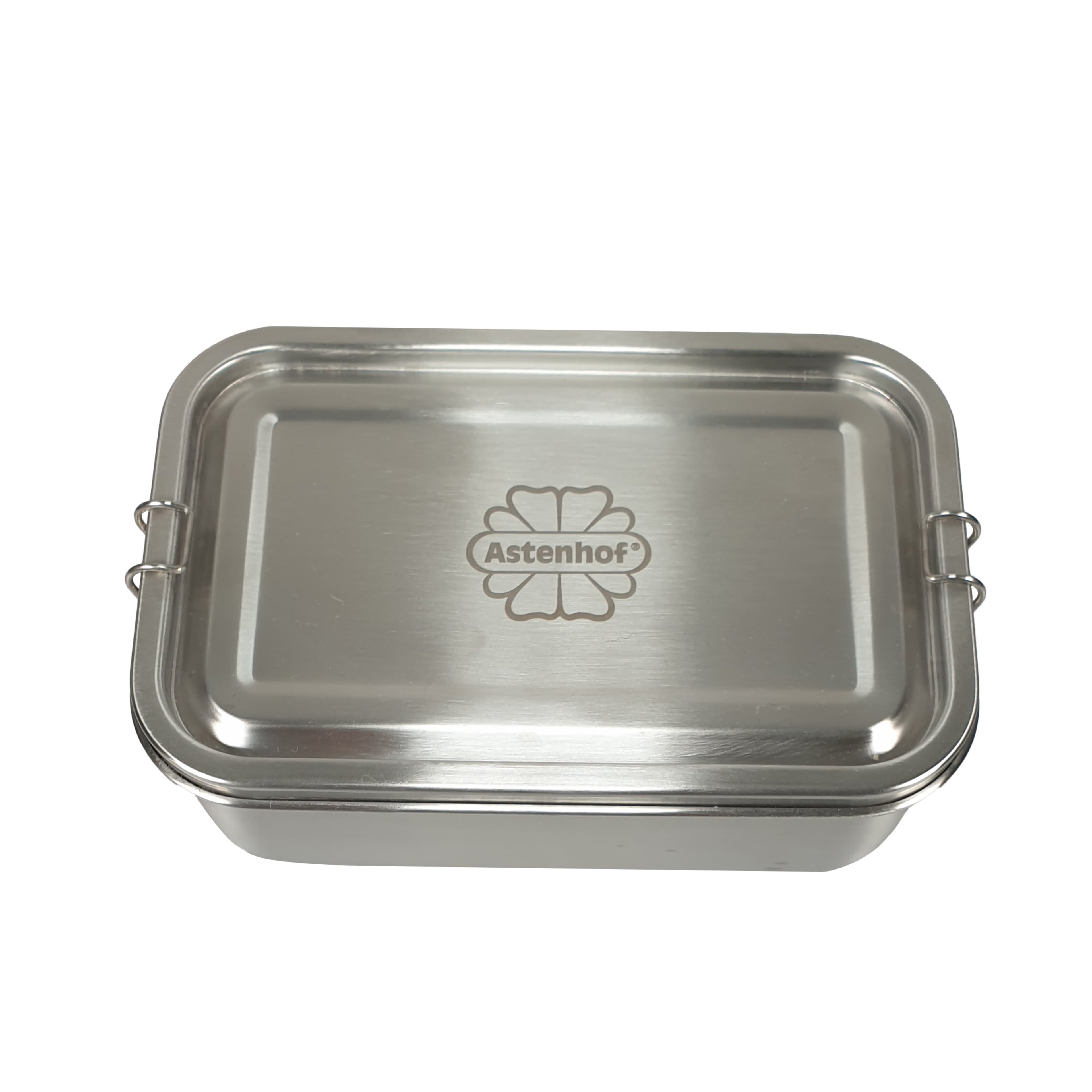Werbe-Lunchbox steel aus Edelstahl 1,56l mit Silikondichtung