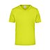 Werbe-Laufshirt für Herren mit V-Ausschnitt in acid-yellow