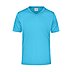 Werbe-Laufshirt für Herren mit V-Ausschnitt in turquoise
