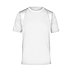 Werbe-Laufshirt für Herren, kontrastfarbige Mesh-Einsätze, White/White