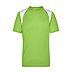 Werbe-Running Laufshirt für Herren in lime-green / white 