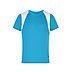 Werbe-Running Laufshirt für Herren in turquoise / white  