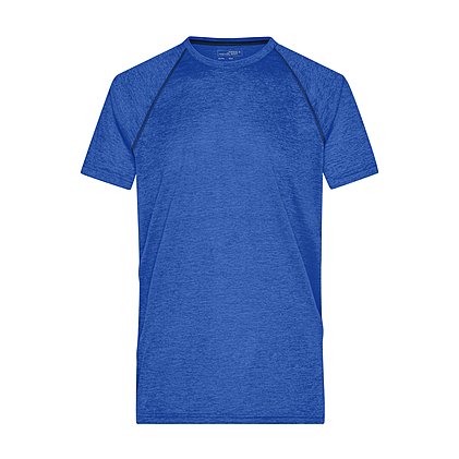 Werbe-Sportshirt für Herren in Blue-Melange / Navy