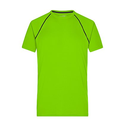 Werbe-Sportshirt für Herren in Bright-Green / Black