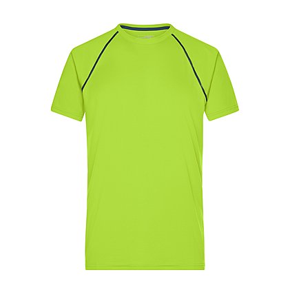 Werbe-Sportshirt für Herren in Bright-Yellow / Bright-Blue