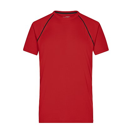 Werbe-Sportshirt für Herren in Red / Black