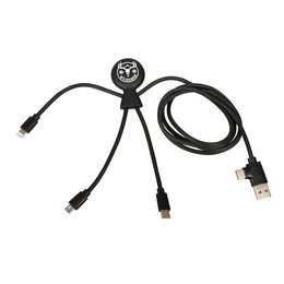 Werbe-Multi-Ladekabel &quot;Mr. Bio long&quot;, mit Logo-Tampondruck