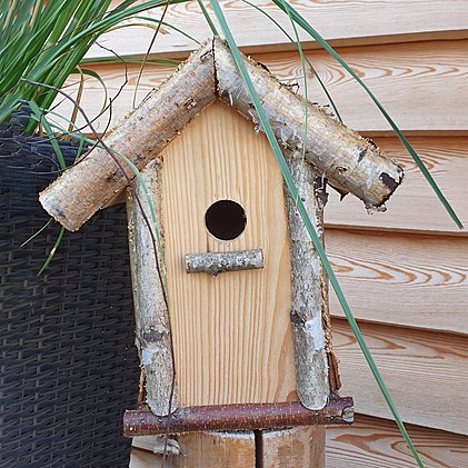 Werbe-Meisen-Nistkasten mit 25mm Loch