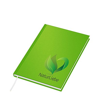 Individualisiertes Notebook mit 4C-Digitaldruck auf dem Cover