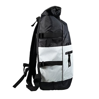 Werbe-Notebook-Rollrucksack Reflex. Seitenansicht