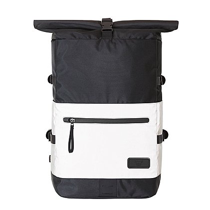 Werbe-Notebook-Rollrucksack Reflex. Frontansicht