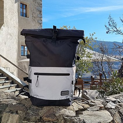 Werbe-Notebook-Rollrucksack Reflex mit Doming