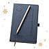 Werbe-Notizbuch IVORY, Gardena in blau mit Bleistift mit Logo