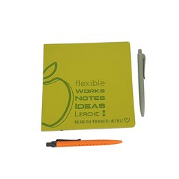 Werbe-Notizbuch hergestellt aus Apfelresten
