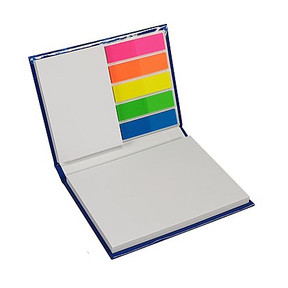 Verschiedenfarbige Folienmarker und Notizzettel im Set, FSC-zertifiziert