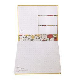 Werbe-Kombiset mit Einband aus Apfelabfällen