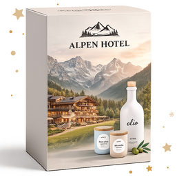 Geschenkset mit Olivenöl und Gewürzen von Potluck mit individueller Geschenkbox