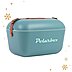 Polarbox Kühlbox in Türkis auf weißem Hintergrund