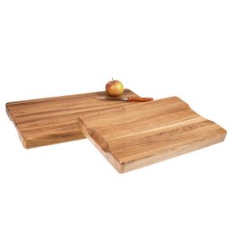 Werbe-Hackblöcke aus Eichenholz in 4 cm Dicke mit Griffmulden